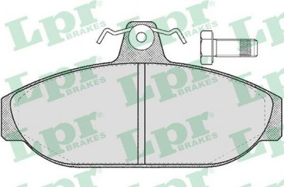 LPR 05P157 Колодки тормозные дисковые VOLVO 740/760/940/960 2.0-2.9 81-94 передние (2728715)