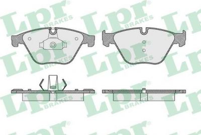 LPR 05P1619 Колодки тормозные передние 5 F10 F11 3.0 10- 7 F01-04 3.0 08- (34116850885)