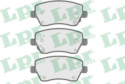 LPR 05P1621 Колодки тормозные дисковые SUZUKI SWIFT 05-/OPEL AGILA 07-/NISSAN MICRA 10- передние (D10601HA0A)