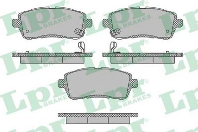 LPR 05P1673 Колодки тормозные FORD FIESTA 08-/MAZDA 2 07- передние