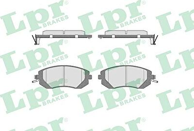 LPR 05P1729 КОМПЛЕКТ ТОРМОЗНЫХ КОЛОДОК, ДИСКОВЫЙ ТОРМОЗ