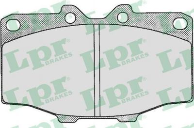 LPR 05P202 Колодки тормозные дисковые TOYOTA LAND CRUISER 2.4-4.2 75-93 передние (572178)