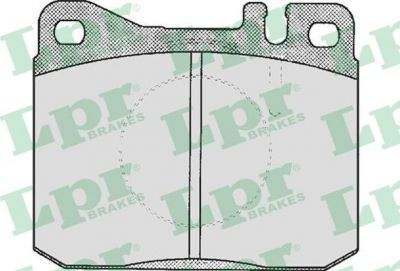 LPR 05P211 Колодки тормозные дисковые MERCEDES W123/W126 76-91 передние (0025864642)