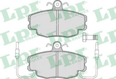 LPR 05P220 Колодки тормозные пер. RENAULT LOGAN 04> SANDERO CLIO 91> 98> (7701202712)