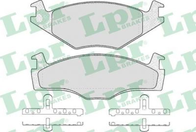 LPR 05P225 Колодки тормозные передние VW G2 G3 (1H0698151)