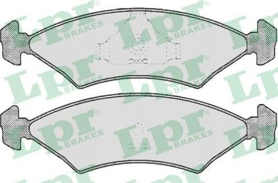 LPR 05P232 Колодки тормозные дисковые FORD FIESTA 1.0-1.6D 83-89 передние (571312)