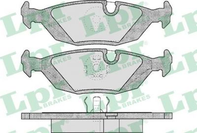 LPR 05P238 Колодки тормозные дисковые E30/E28/E24/E23 задние (34321154398)