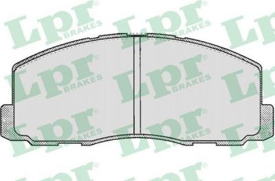 LPR 05P260 Колодки тормозные дисковые MITSUBISHI COLT/GALANT/LANCER 1.6-2.4 84-92 передние (MB668399)