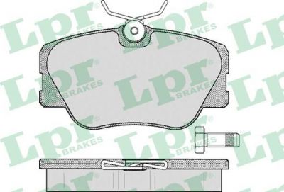 LPR 05P280 Колодки тормозные передние MB W201 W124 без датчика (A9014210610)