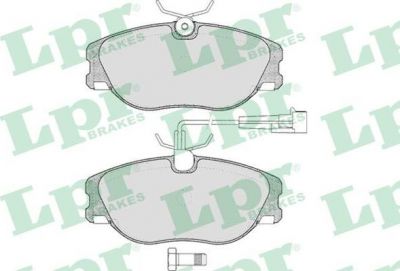 LPR 05P286 Колодки тормозные дисковые ALFA 155(167) 2,0-2,5L 92-97г (571894)