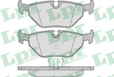 LPR 05P297 Колодки торм. диск. задние E34 E32 E36 E30 88-95 123,1X44,9X17mm 34211158266 (34212226092)