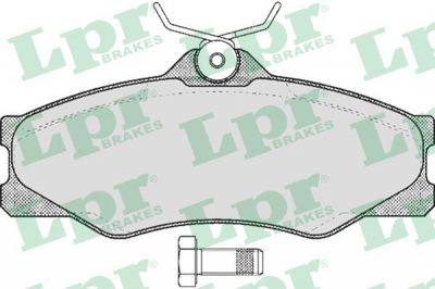 LPR 05P325 Колодки тормозные дисковые VOLKSWAGEN TRANSPORTER 79-92 передние (261698151F)