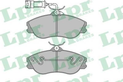 LPR 05P326 Колодки тормозные перед. VAG A100 A200, Quattro 86-90 (895698151A)