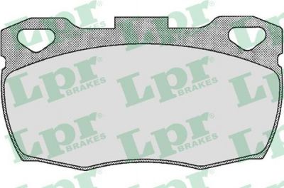 LPR 05P332 КОМПЛЕКТ ТОРМОЗНЫХ КОЛОДОК, ДИСКОВЫЙ ТОРМОЗ