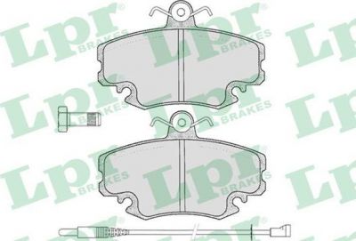 LPR 05P349 Колодки тормозные перед. RENAULT Logan R19 Clio I II Megane I 92-> (7701207066)