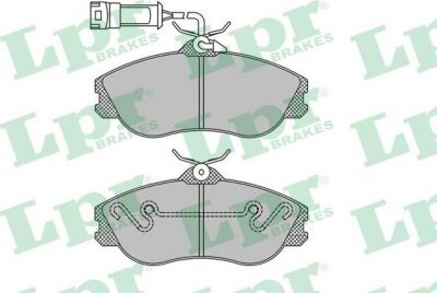 LPR 05P350 комплект тормозных колодок, дисковый тормоз на AUDI 100 (44, 44Q, C3)