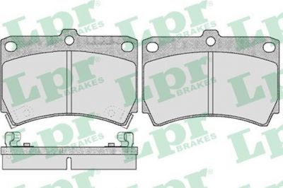 LPR 05P366 Колодки тормозные передние MAZDA 121 90>96 323 90> 96> KIA RIO 00>02 (BCYC3323Z)