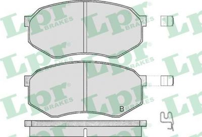 LPR 05P374 Колодки тормозные дисковые перед. MADZA 626III(GD,GV) 2,0-2,2L 87-96г / 929III(HC) 2,0-3,0L 87-91г (A36680)