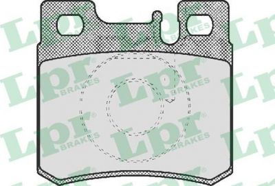 LPR 05P428 Колодки тормозные дисковые MERCEDES W210/W202/W124/W201/R129/R170/A208 CLK задние (571435)