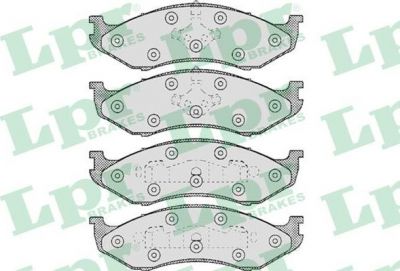 LPR 05P459 Колодки тормозные дисковые JEEP GRAND CHEROKEE/CHEROKEE/KIA CARNIVAL -01 передние (571519)
