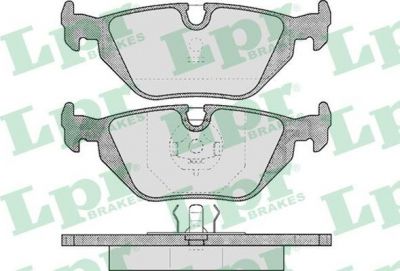 LPR 05P463 Колодки торм.задние E36 E46 90-05 Z4 E85 E86 123X45X17,3mm (34216761239)