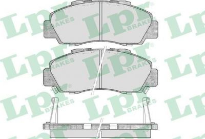 LPR 05P472 Колодки тормозные дисковые HONDA ACCORD 91-98/CR-V 95-02 передние (45022SS0G02)