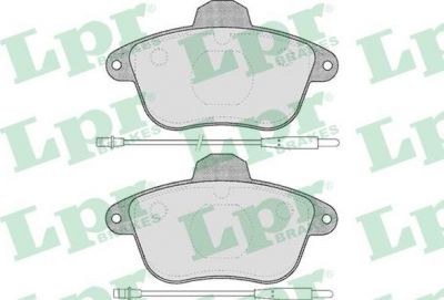 LPR 05P478 Колодки тормозные дисковые PEUGEOT 605 2.0-3.0 89-99 передние (425089)