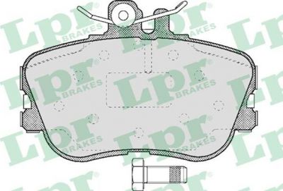 LPR 05P492 Колодки тормозные передние MB W202 93-00 110X75X20.3mm (0054204620)