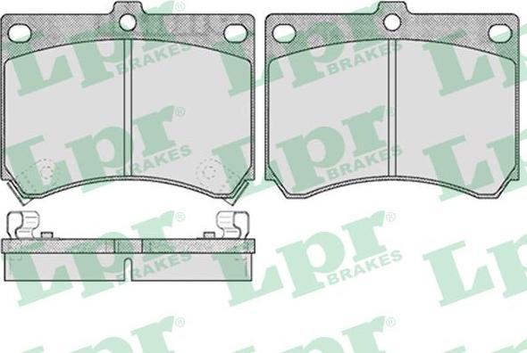 LPR 05P510 Колодки тормозные дисковые MAZDA 323/MX-3 1.6-1.8 89-04 передние (BRY53323ZA)