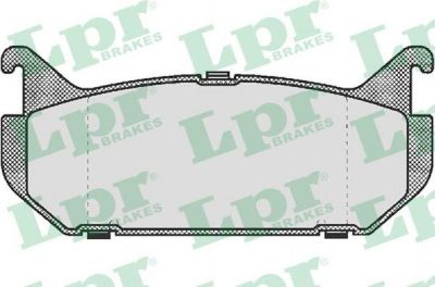 LPR 05P512 Колодки тормозные дисковые зад MAZDA 626 92->(572161J) (GAYE2643ZA)