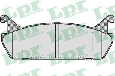 LPR 05P513 Колодки тормозные дисковые зад. 323 IV 1,8 89-94 APPLAUSE 89-97, SUZUKI Baleno 1,8/1,9TD 96-02 0449287102 (BL782643Z)