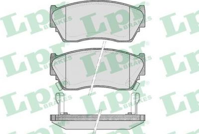 LPR 05P520 Колодки тормозные дисковые NISSAN 100NX 90-94/SUNNY 90-95 передние (4106050Y94)