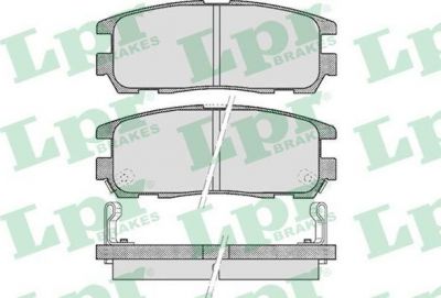 LPR 05P524 Колодки тормозные задние OPEL FRONTERA MONTEREY GREAT WALL HOVER ISUZU TROOPER (97039269)