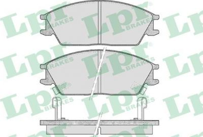 LPR 05P542 Колодки тормозные передние HYUNDAI ACCENT GETZ (5810124A00)