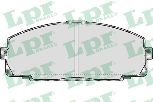 LPR 05P577 Колодки тормозные дисковые TOYOTA HIACE 2.0-2.7 84- передние (572367)