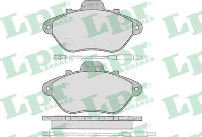 LPR 05P583 Колодки тормозные дисковые PEUGEOT 605 2.0-3.0 89-99 передние (425080)