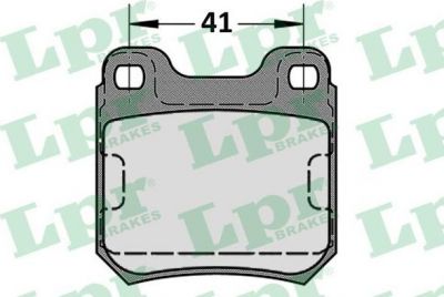 LPR 05P584 Колодки тормозные дисковые OPEL OMEGA A 86-94/SENATOR B 87-93 задние (1605878)