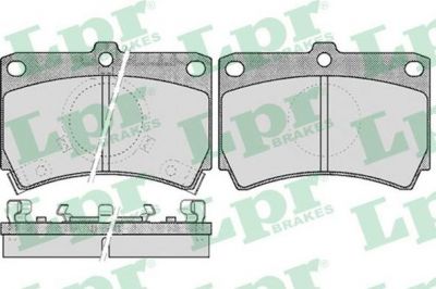 LPR 05P587 Колодки тормозные дисковые MAZDA 323 1.1-1.7 85-91 передние (B09249280)