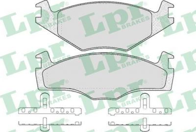 LPR 05P591 Колодки тормозные дисковые SEAT IBIZA 93-99/VOLKSWAGEN POLO 81-99 передние (867698151)