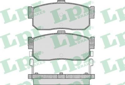 LPR 05P602 Колодки тормозные задние NISSAN ALMERA 95- MAXIMA 95- PRIMERA 90-98 SUNNY 87-95 (440605M490)