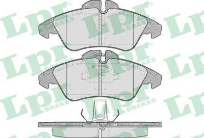 LPR 05P608 Колодки тормозные дисковые MERCEDES SPRINTER (901-904) 95>06/VOLKSWAGEN LT 28-46 передние (0024209920)