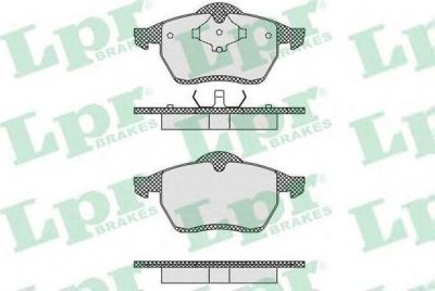 LPR 05P612 Колодки тормозные передние VW SHARAN FORD GALAXY 95>06 (7M0698151A)
