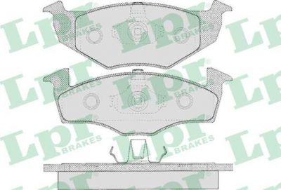 LPR 05P627 Колодки тормозные дисковые VOLKSWAGEN GOLF III/POLO/VENTO 91-01 передние (1H0698151A)