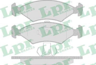 LPR 05P628 Колодки тормозные передние FORD ESCORT FIESTA 84-02, SIERRA 82-93 95-02 PUMA 97-00 MAZDA 121 96- (6704268)