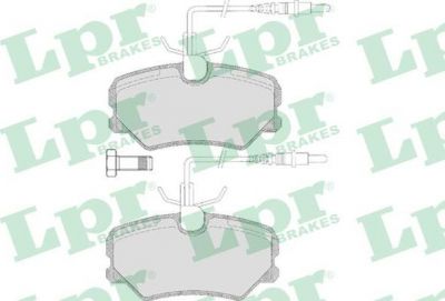 LPR 05P636 КОМПЛЕКТ ТОРМОЗНЫХ КОЛОДОК, ДИСКОВЫЙ ТОРМОЗ