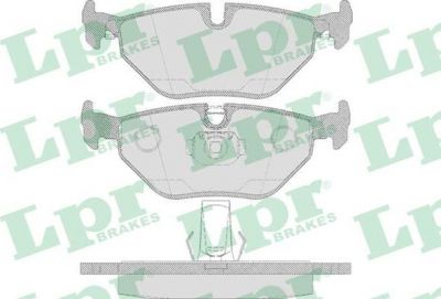 LPR 05P650 Колодки торм. задние E39 TOURING 95-03 123X42,3X17,3mm (34216761281)