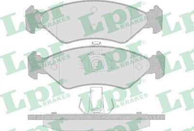 LPR 05P655 Колодки тормозные дисковые перед. FORD KA(RB_) 1,01,3L 96-г (571913J)