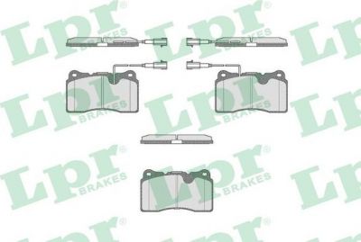 LPR 05P674 Колодки тормозные дисковые ALFA 147. 156. 166 3.2GTA/Alle V6 Motoren (V) 99- 9948030 (571952)