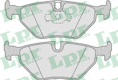 LPR 05P675 Колодки торм.задние E36 E46 90-05 Z4 E85 E86 123X45X17,3mm (34216761239)