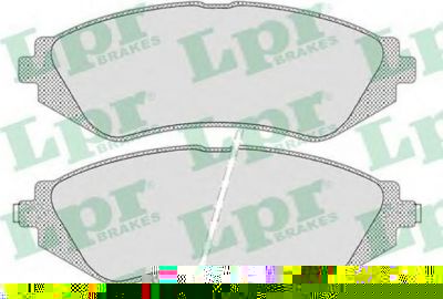 LPR 05P682 Колодки тормозные передние DAEWOO NUBIRA >99 CHEVROLET REZZO 00>07 (96405129)
